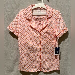 Roller Rabbit Geo Hearts Short Sleeve Pajama Set